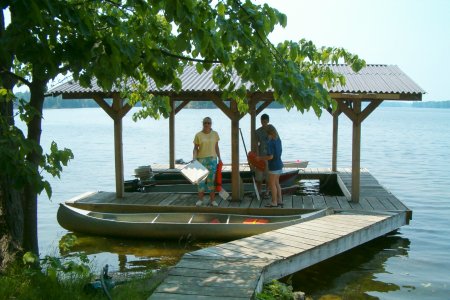 Our newly constructed boatport