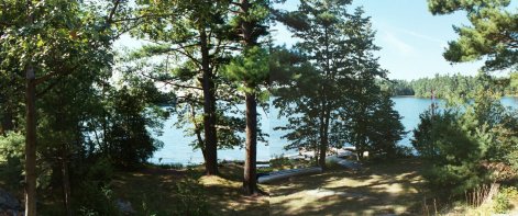 Panoramic views of Newboro Lake